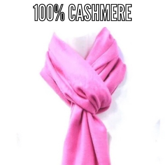 Pink Cashmere Scarf Long and Soft - Picture 4 of 4